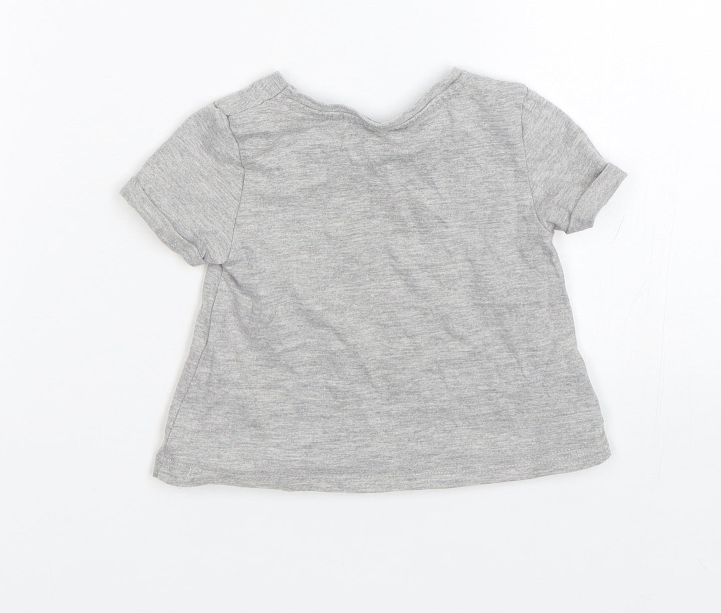 River Island Girls Grey   Basic T-Shirt Size 3-6 Months