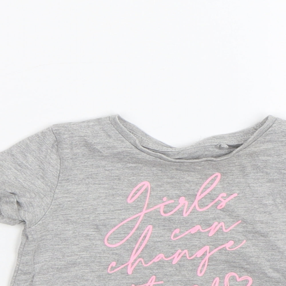 River Island Girls Grey   Basic T-Shirt Size 3-6 Months