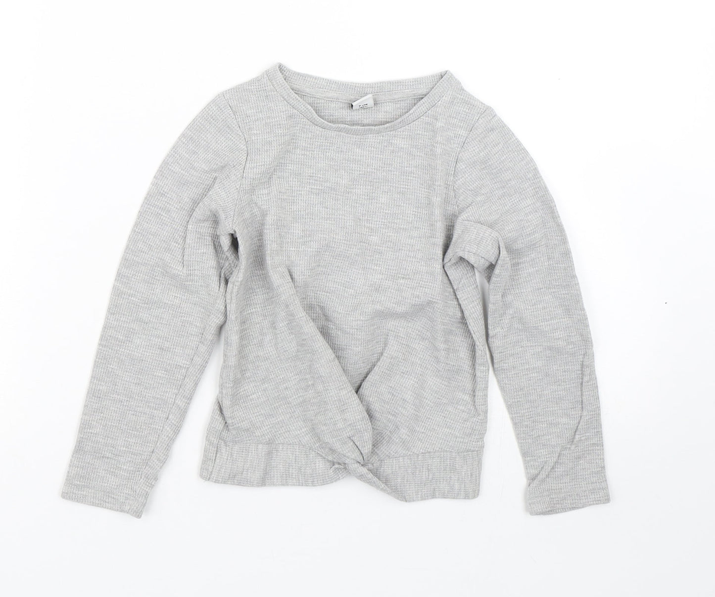 TU Girls Grey   Basic T-Shirt Size 7 Years