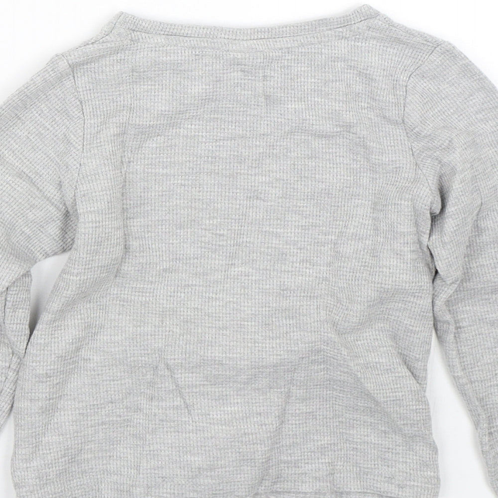 TU Girls Grey   Basic T-Shirt Size 7 Years