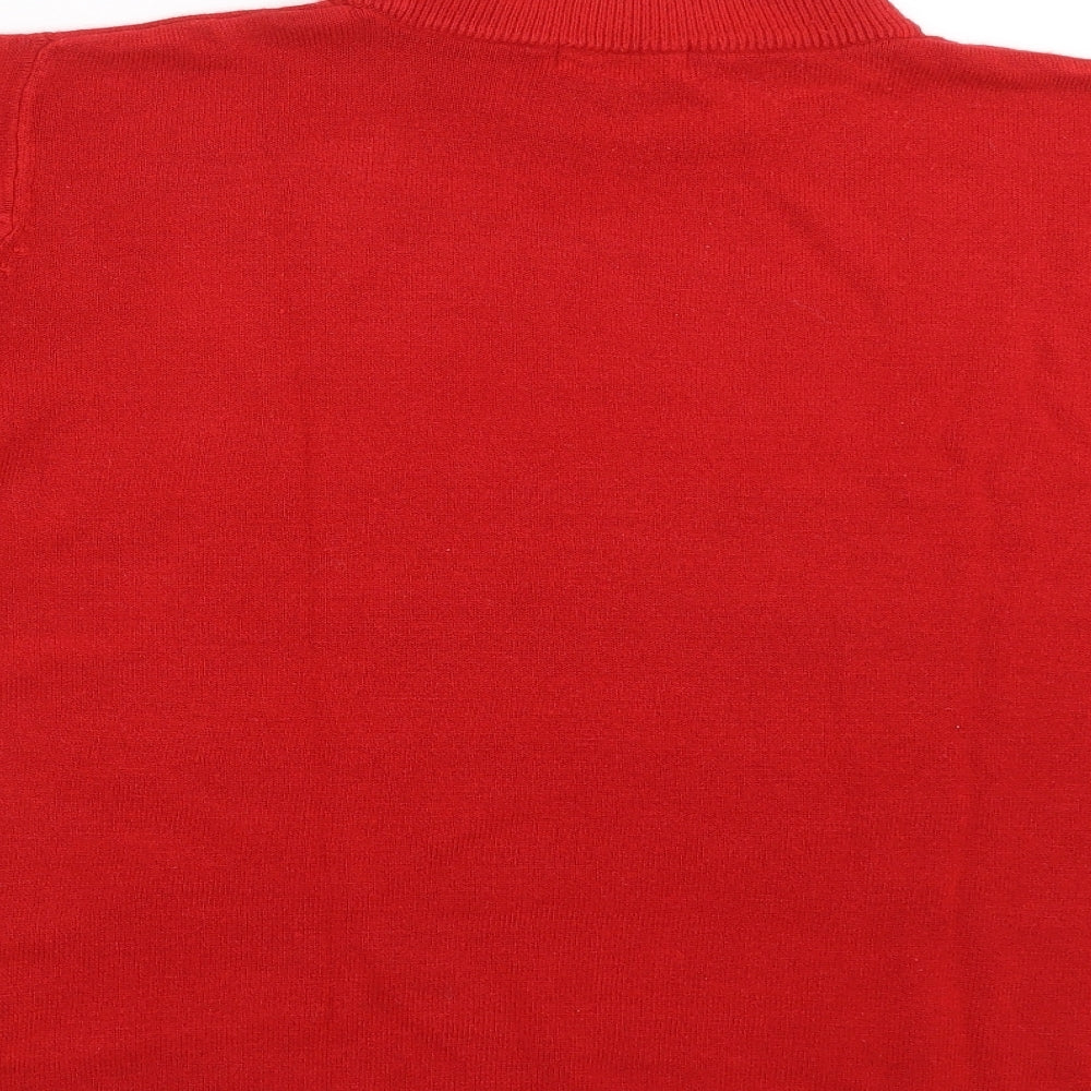 Berketex Womens Red  Knit Pullover Jumper Size 20