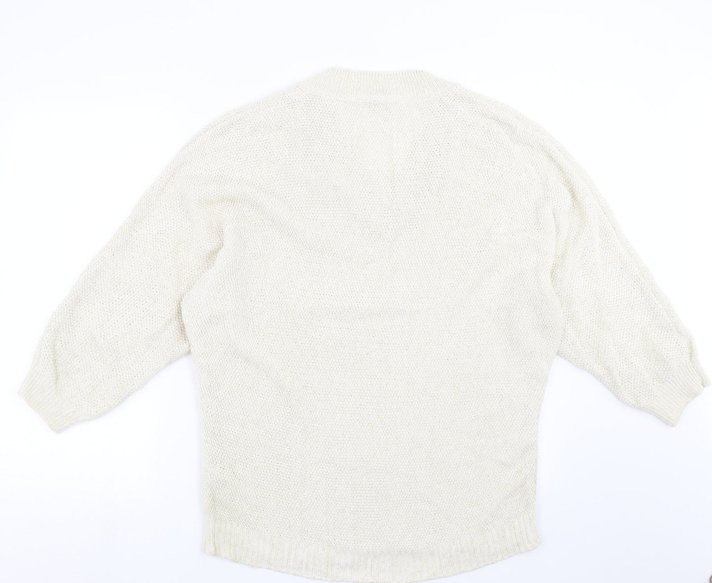 George Womens Beige  Knit Pullover Jumper Size 16