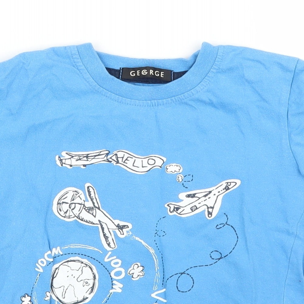 George Boys Blue   Basic T-Shirt Size 2-3 Years