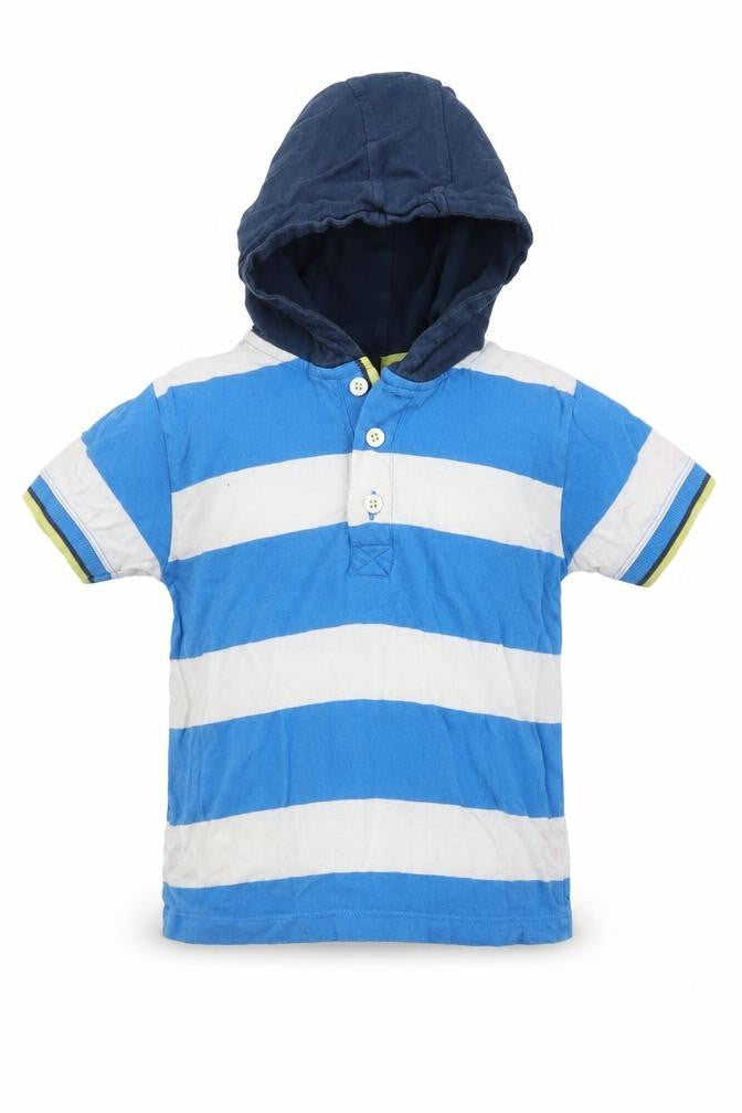 NEXT Boys Blue Striped  Basic T-Shirt Size 3 Years