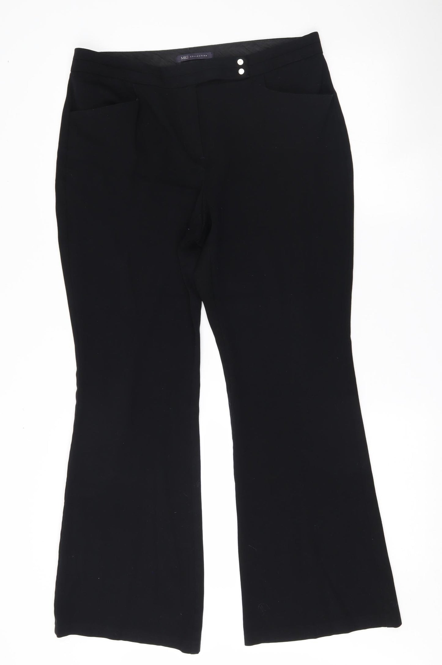 Marks and Spencer Womens Black   Sweatpants Trousers Size 12 L29 in