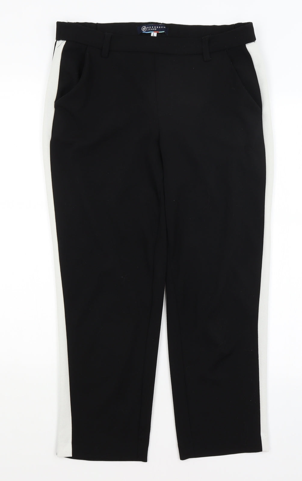 Boom Boom Jeans Womens Black   Trousers  Size L L24 in