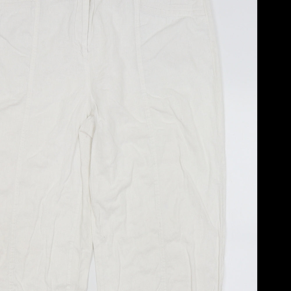 Soon Womens White   Trousers  Size 18 L28.5 in