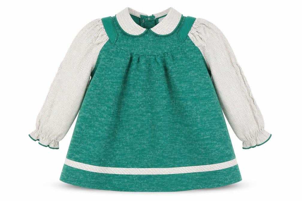 Front view of Mothercare Baby Green Fit & Flare, size 12, Months