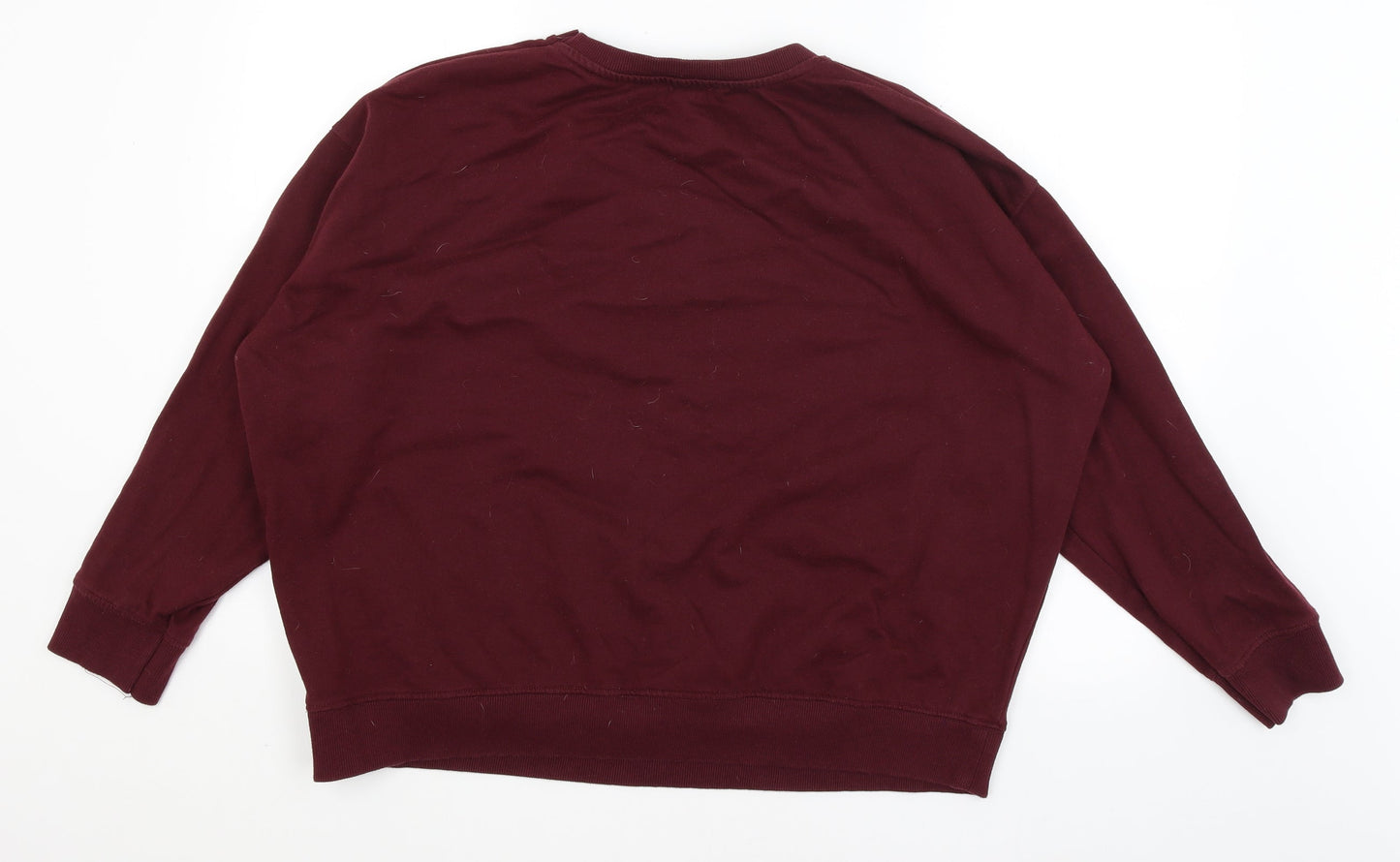 New Look Womens Red   Pullover Jumper Size L  - Live in the moment