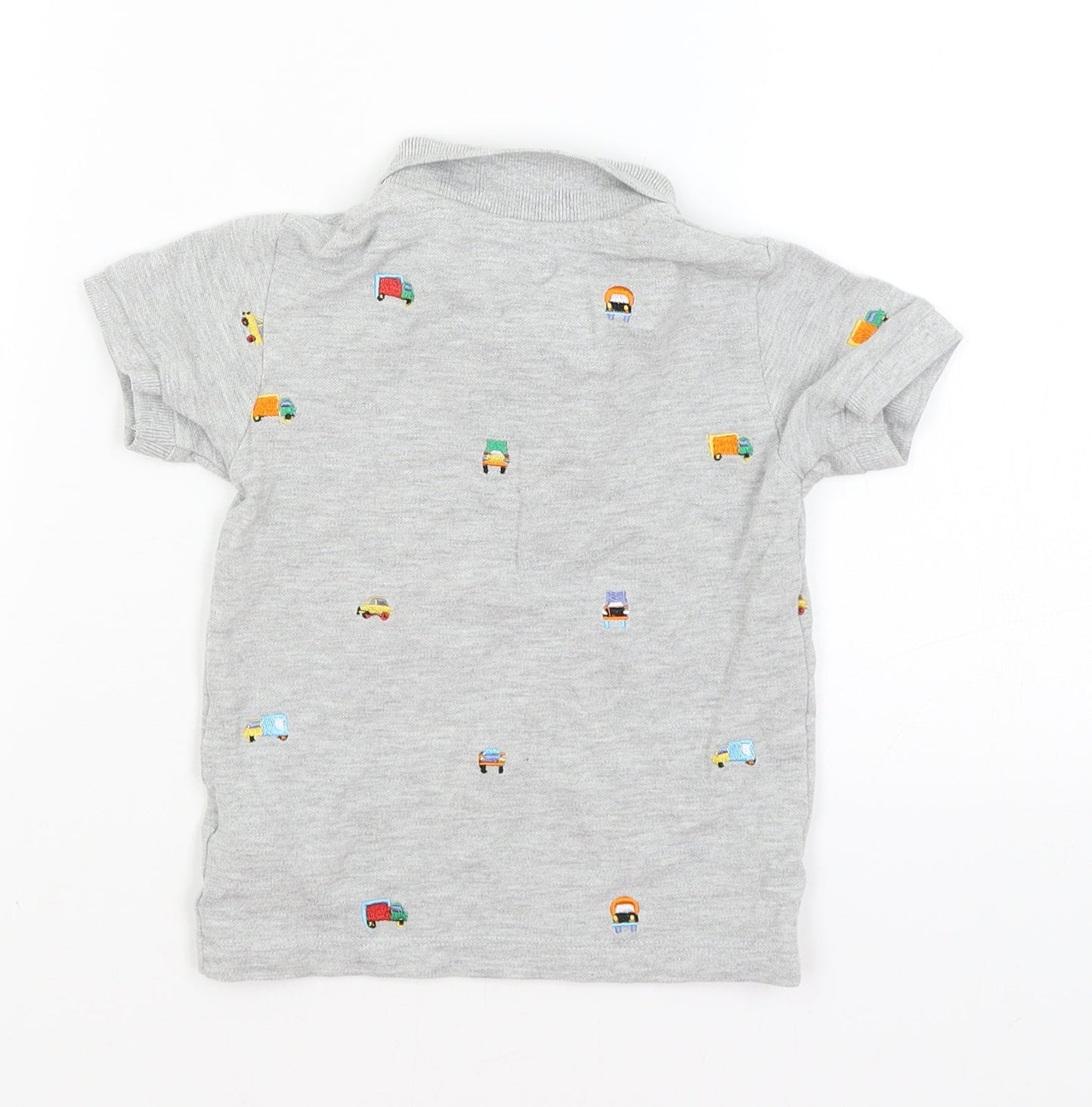 NEXT Baby Grey   Basic Polo Size 18-24 Months  - Trucks