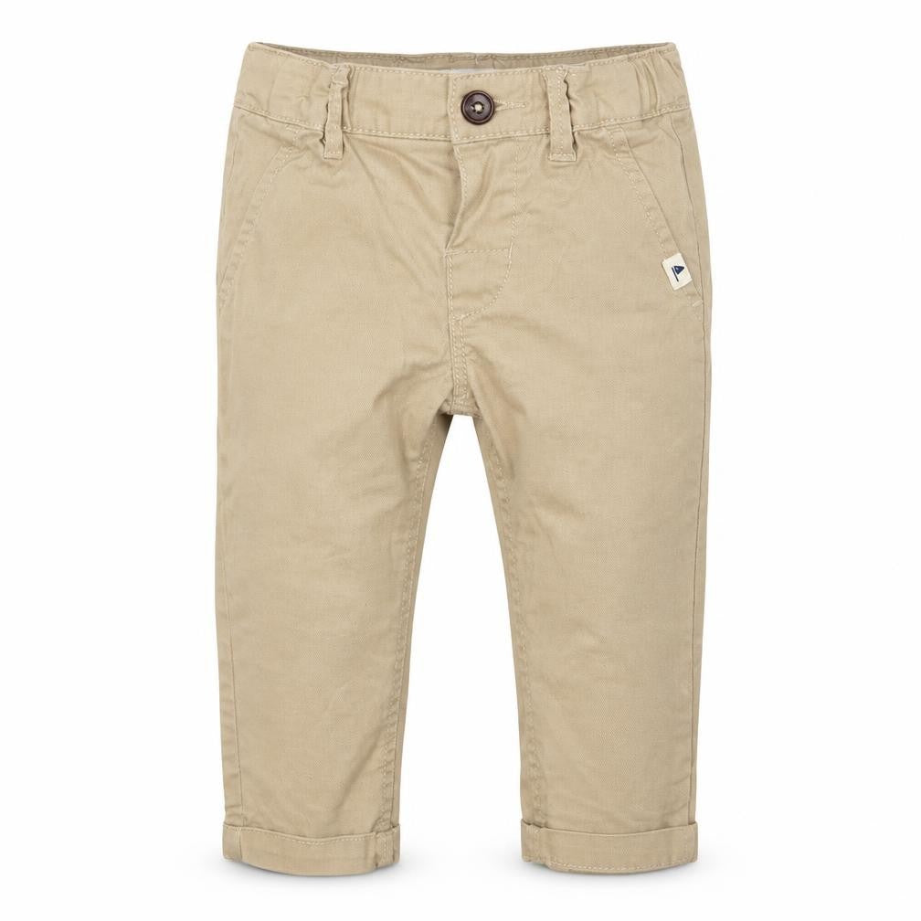 Front view of H&M Baby Beige Capri Trousers, size 6-9, Months