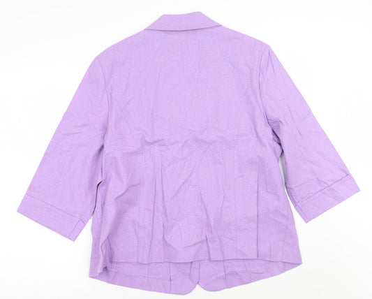 Isle Womens Purple   Jacket Blazer