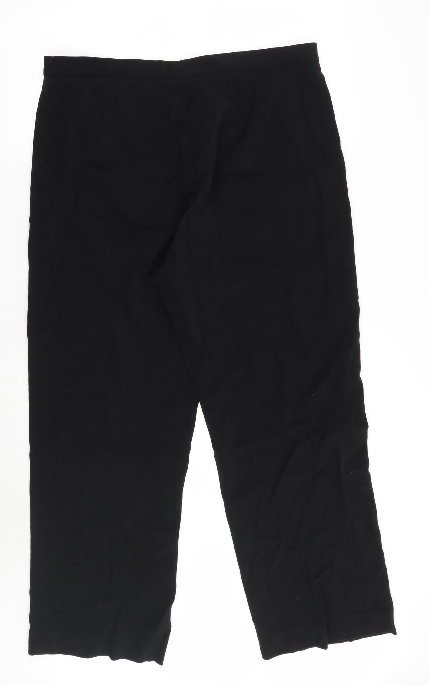 Preworn Womens Black   Trousers  Size 34 L28 in