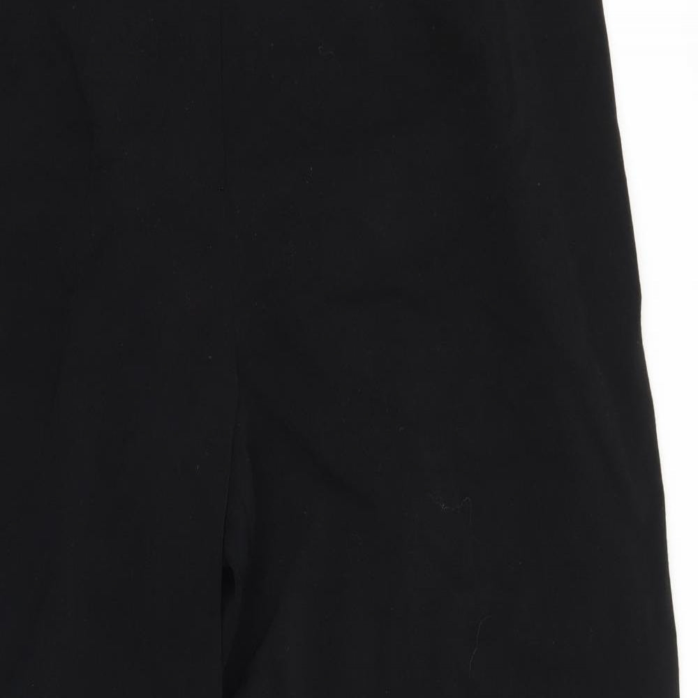 Preworn Womens Black   Trousers  Size 34 L28 in