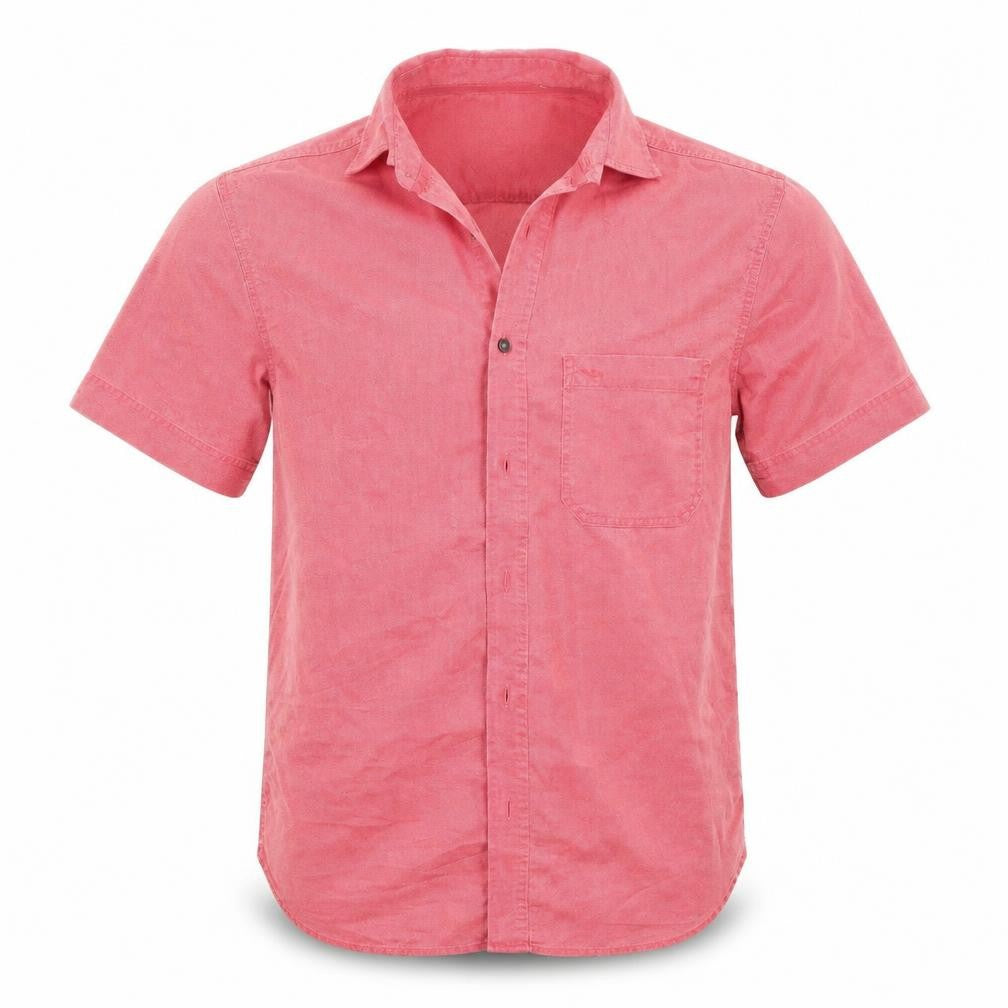 Marks and Spencer Mens Red    Button-Up Size S