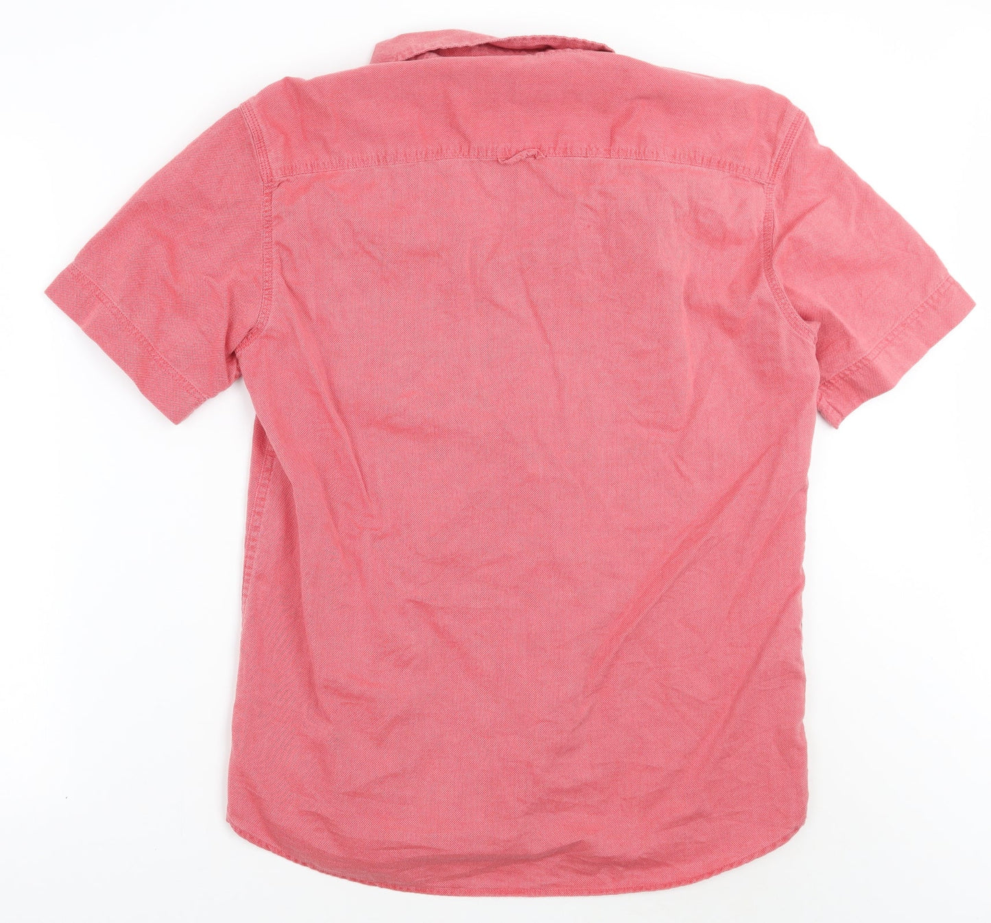 Marks and Spencer Mens Red    Button-Up Size S