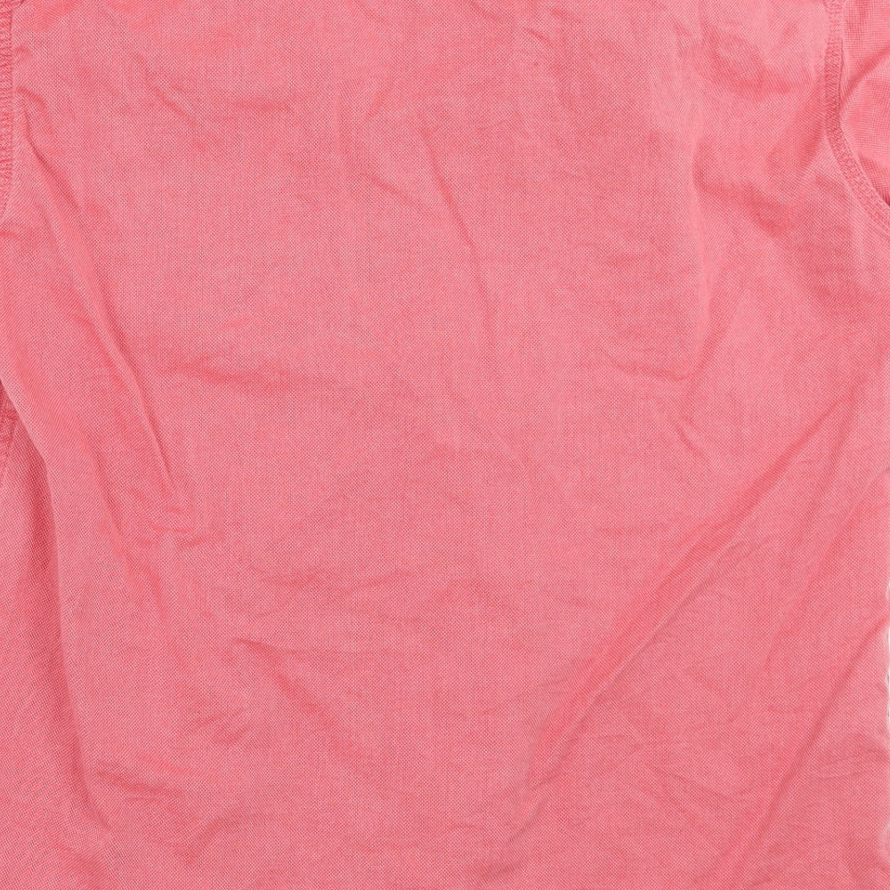 Marks and Spencer Mens Red    Button-Up Size S