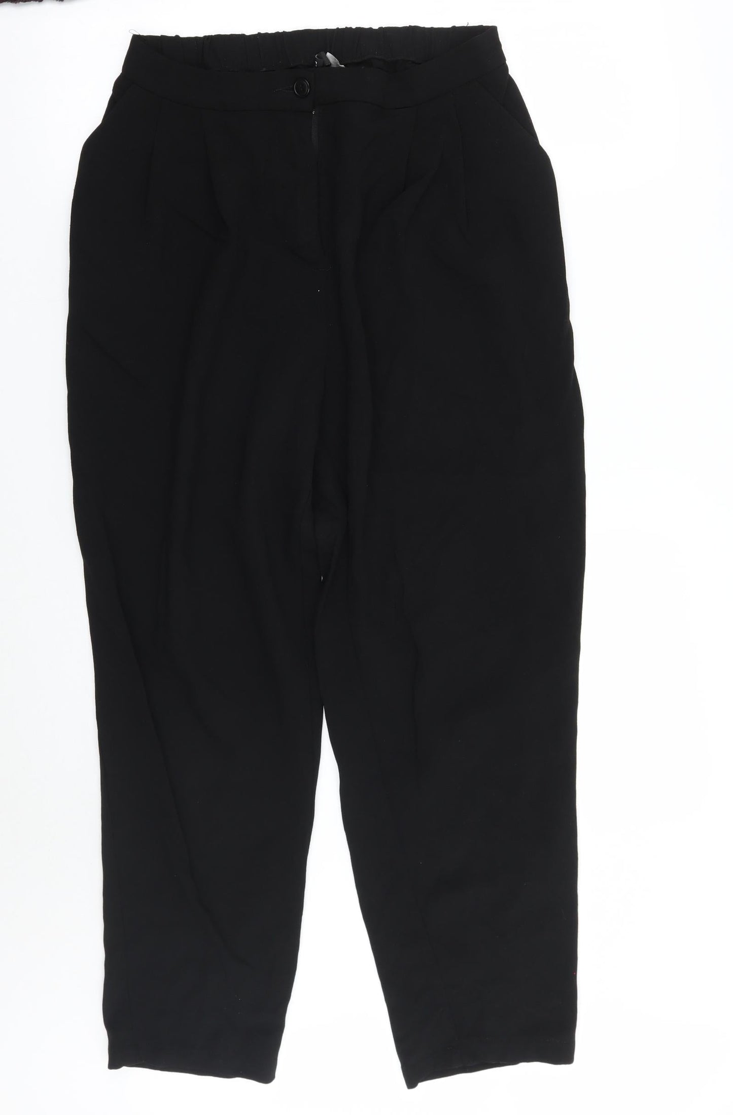 H&M Womens Black   Trousers  Size 8 L28 in