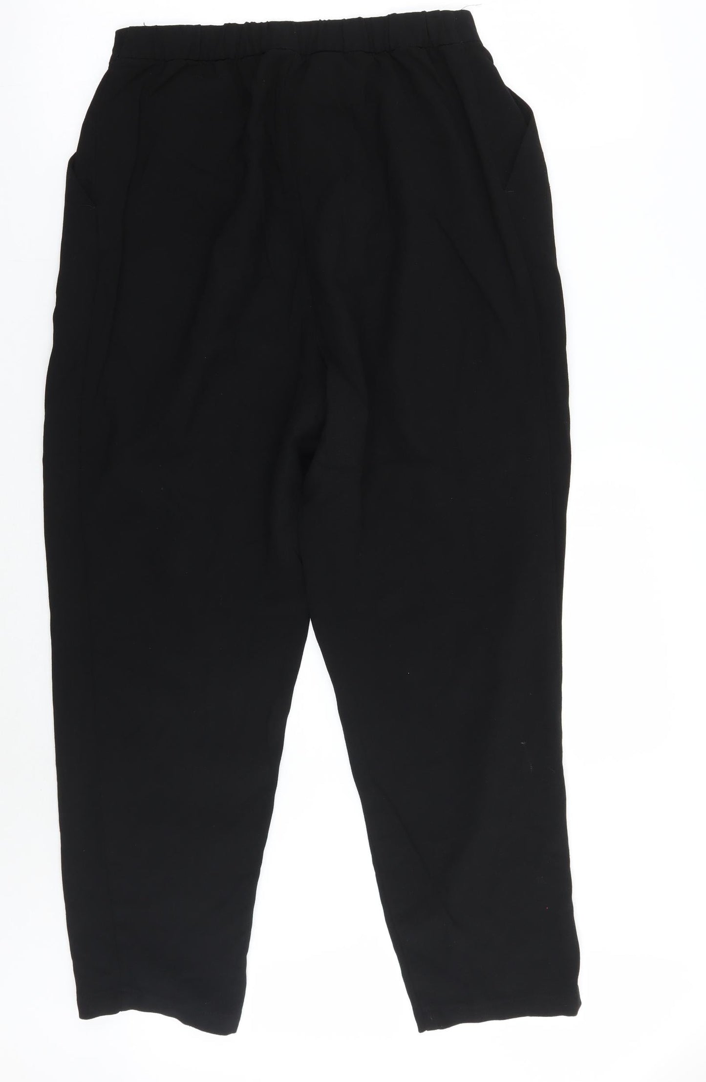 H&M Womens Black   Trousers  Size 8 L28 in
