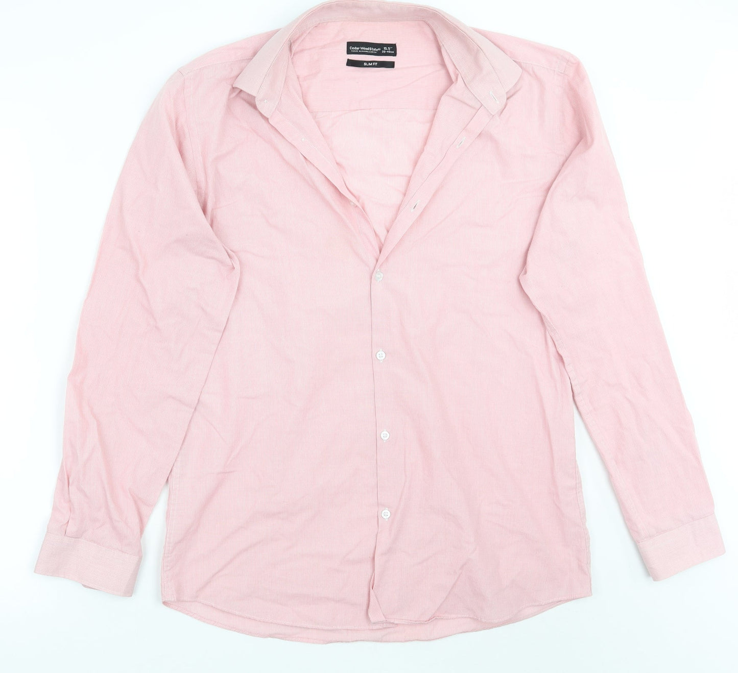 Cedar Wood State Mens Pink    Button-Up Size 15.5