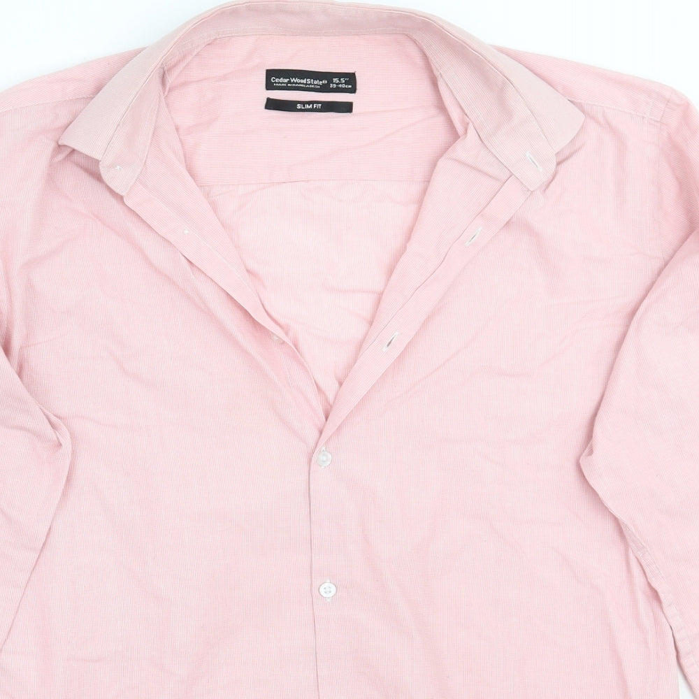Cedar Wood State Mens Pink    Button-Up Size 15.5