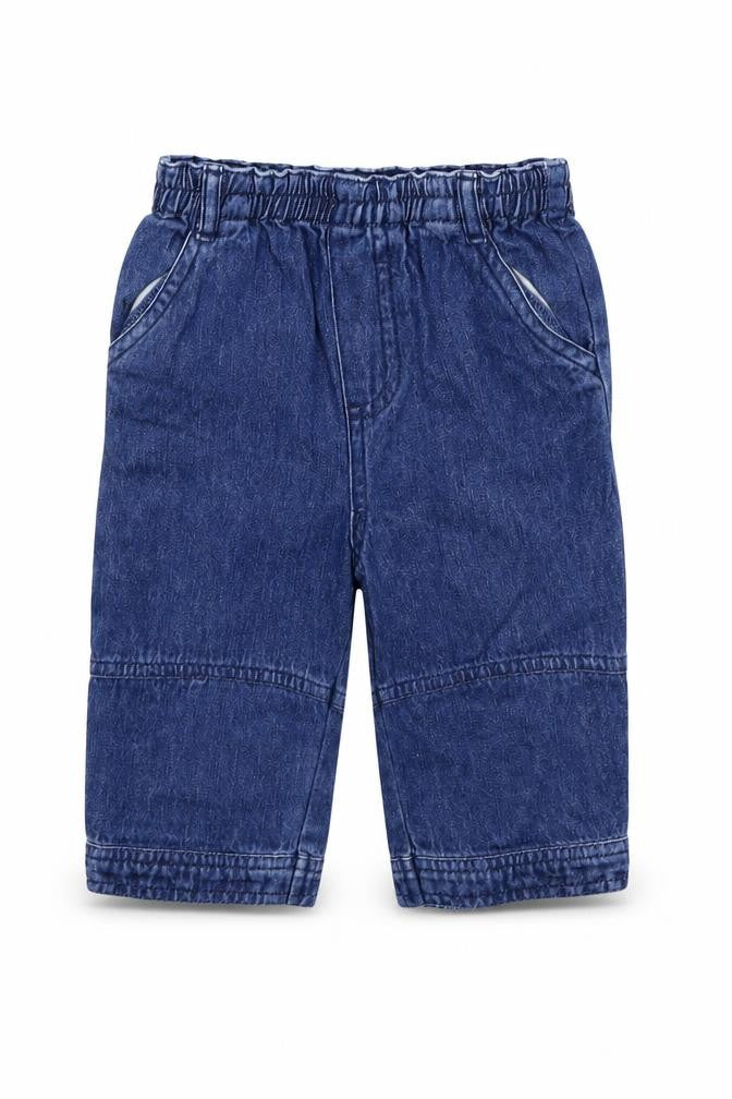 Front view of Next Baby Blue Jogger Jeans, size 6-9, Months