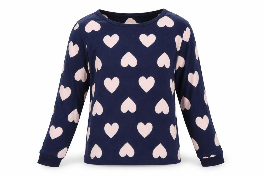 Debenhams Womens Blue Geometric  Top Pyjama Top Size 8  - HEARTS