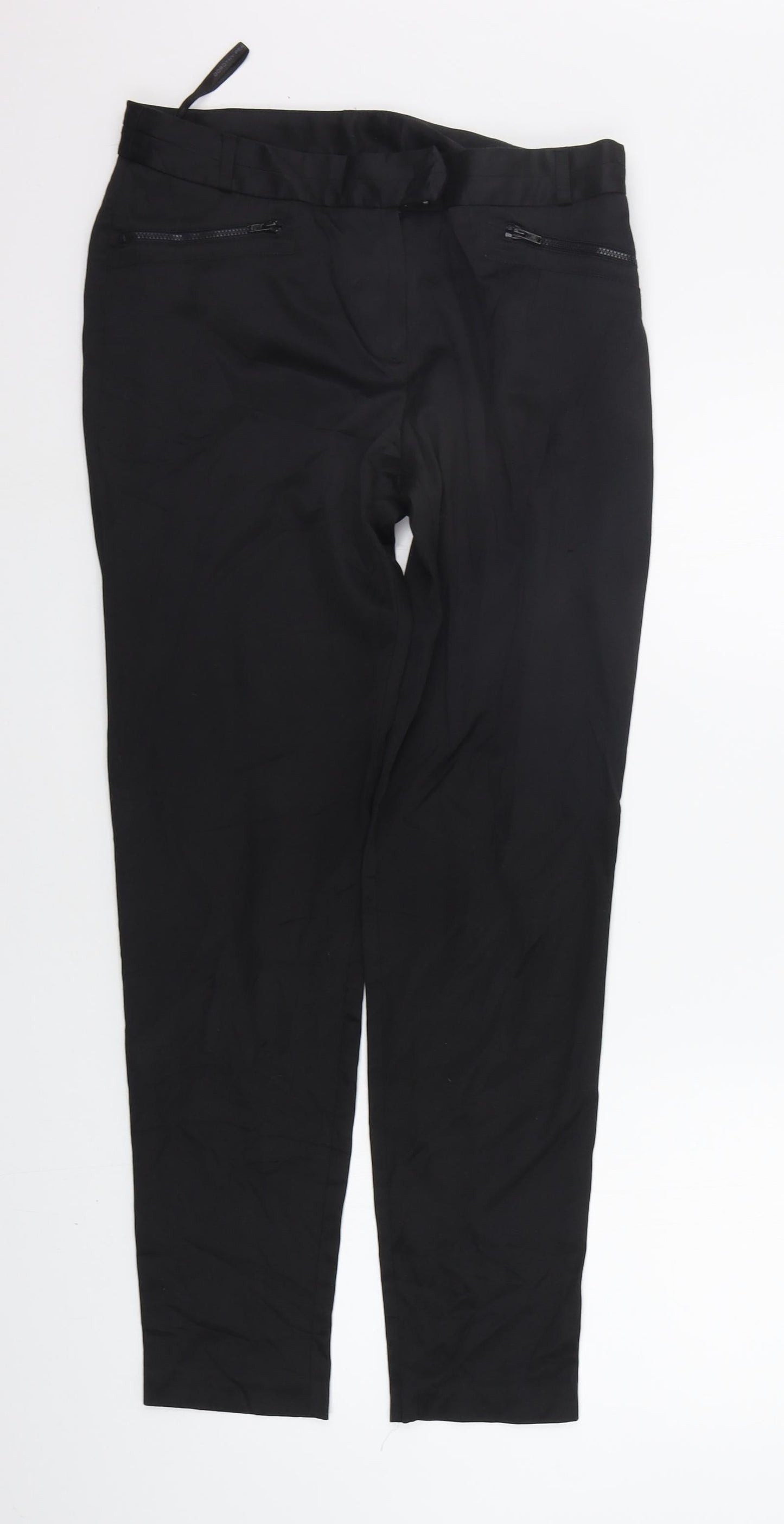 Dorothy Perkins Womens Black   Trousers  Size 10 L28 in