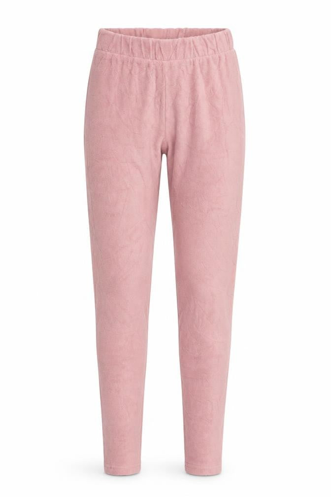 Front view of blue motion women’s pink jogger trousers, size UK 6, 27-inch leg