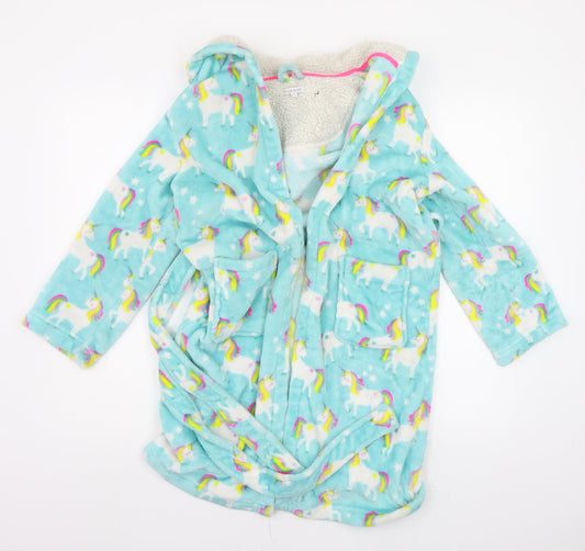Blue Zoo Girls Blue Geometric  Top Gown Size 9-10 Years