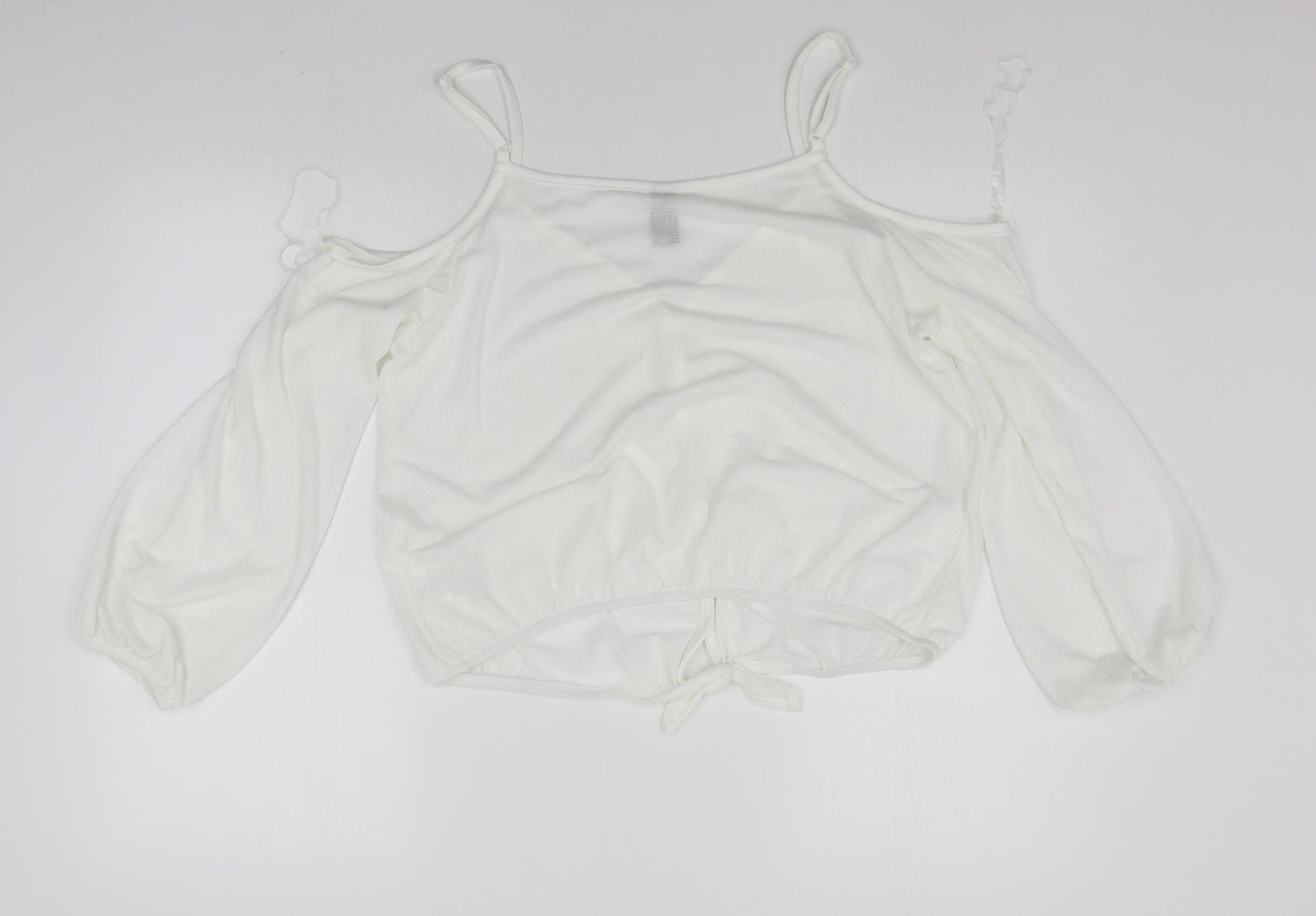 cuidado perro Womens White   Basic Blouse Size 14