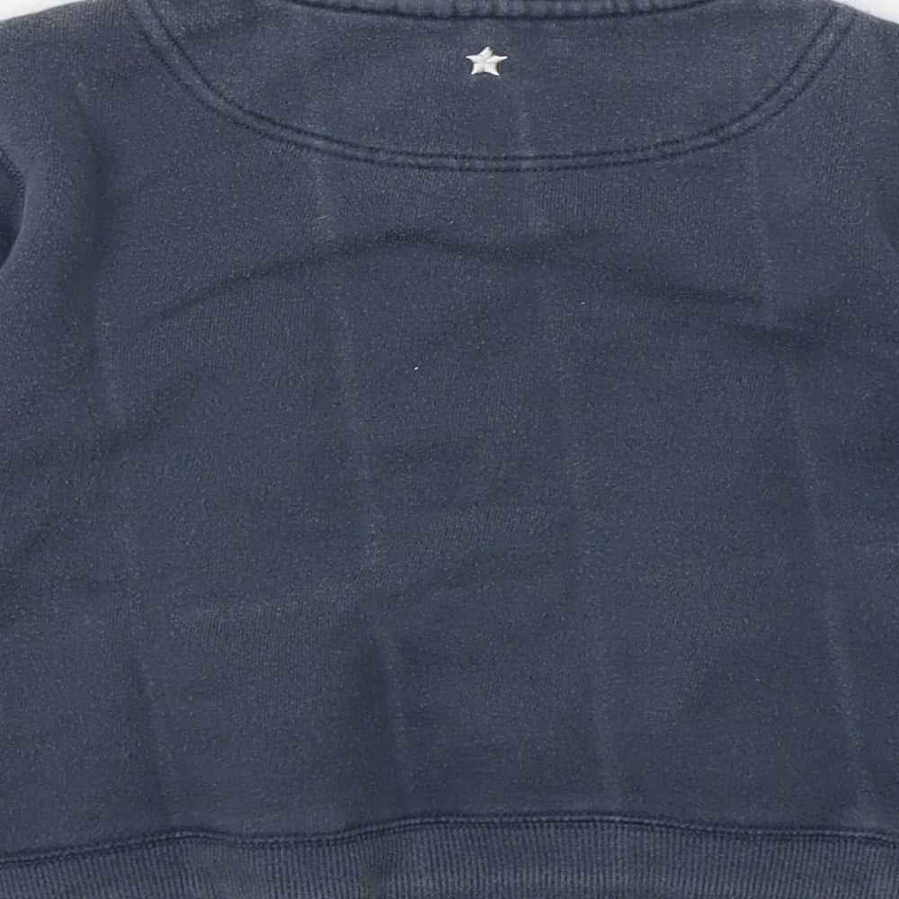 John Lewis Boys Blue   Full Zip Sweatshirt Size 4 Years