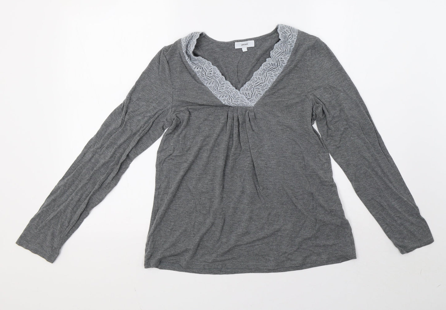 John Lewis Womens Grey   Pullover Sweatshirt Size 10