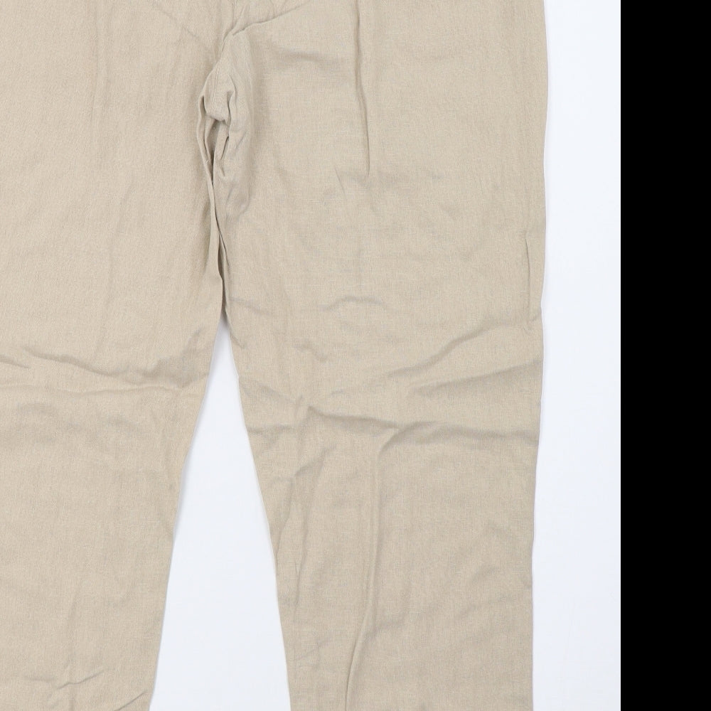 George Womens Beige   Trousers  Size 16 L29 in