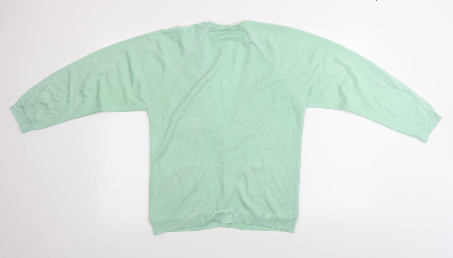 Preworn  Womens Green   Cardigan Jumper Size 12