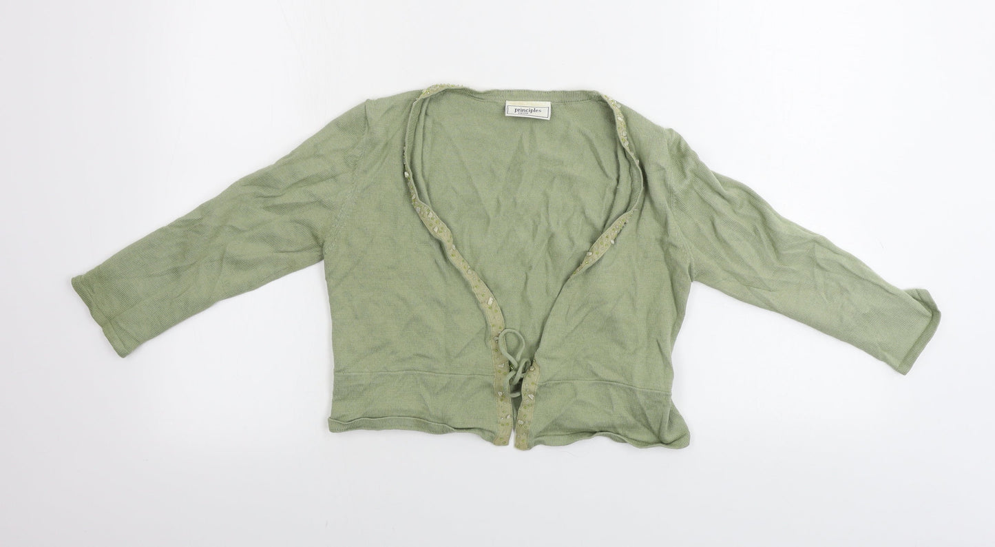 Principles  Womens Green   Cardigan Jumper Size 10