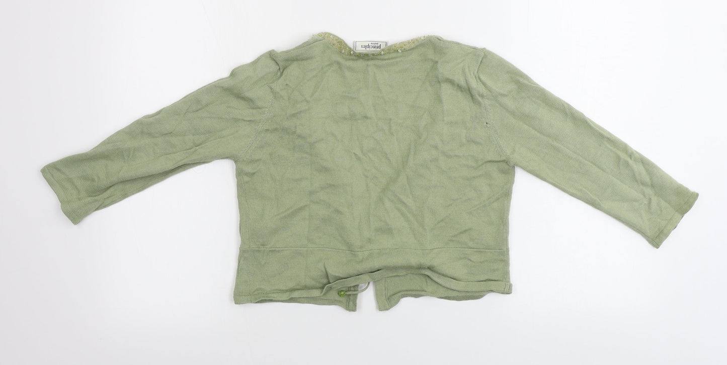 Principles  Womens Green   Cardigan Jumper Size 10