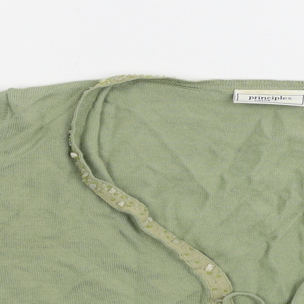 Principles  Womens Green   Cardigan Jumper Size 10