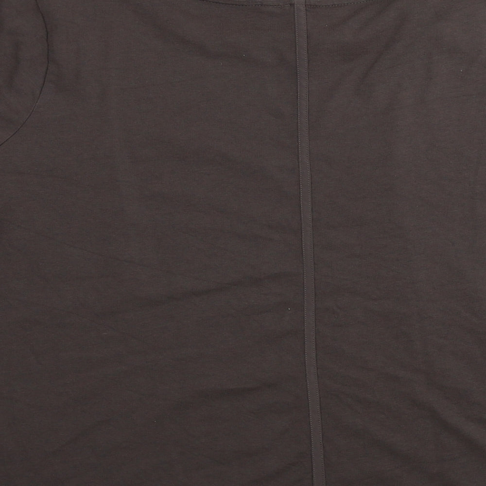 Marks and Spencer  Womens Brown Paisley  Basic T-Shirt Size 20
