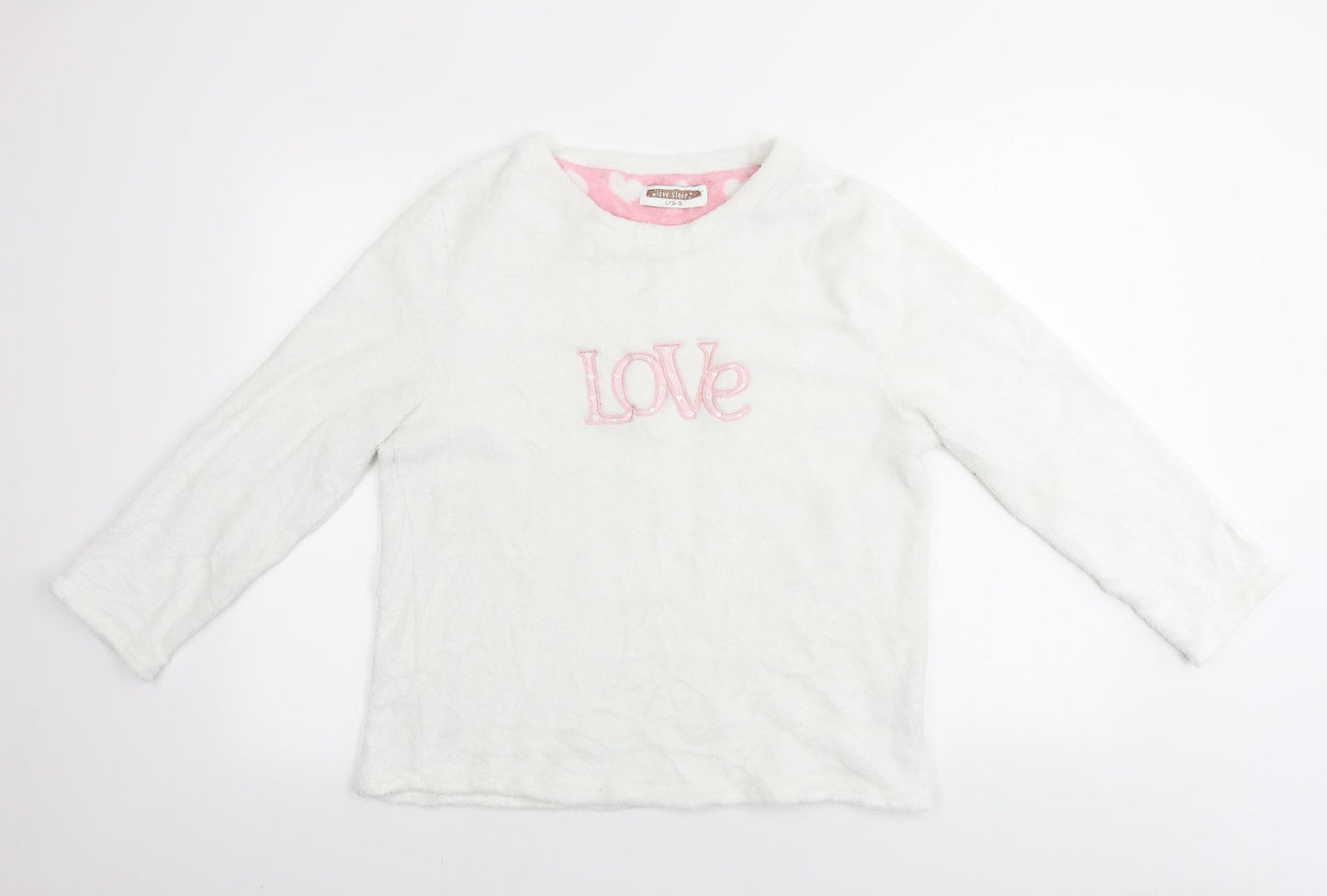 Love Sleep   Womens White   Pullover Jumper Size L