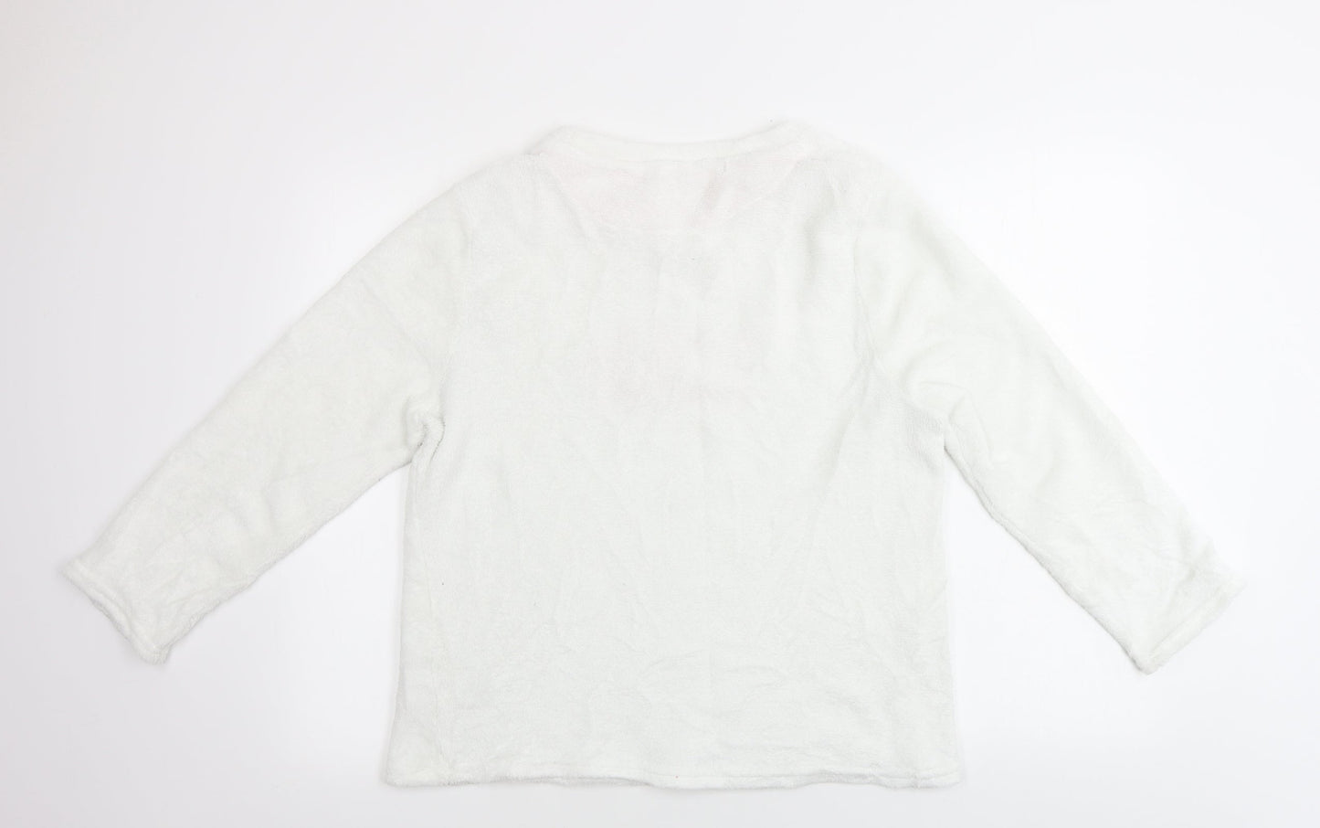 Love Sleep   Womens White   Pullover Jumper Size L