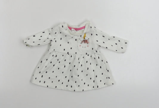 fred&flo  Girls White   Pullover Jumper One Size
