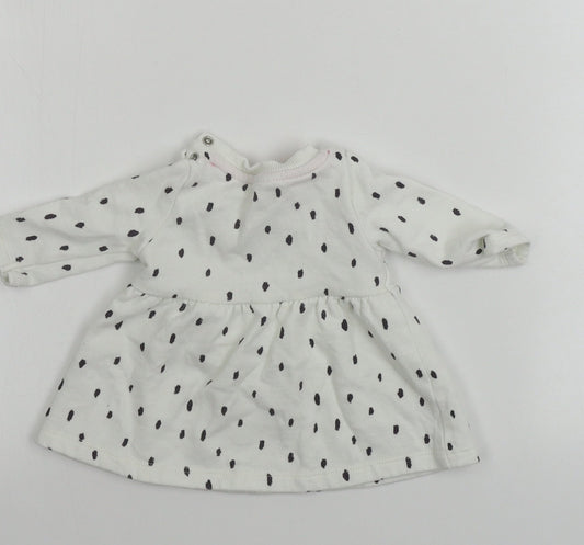 fred&flo  Girls White   Pullover Jumper One Size