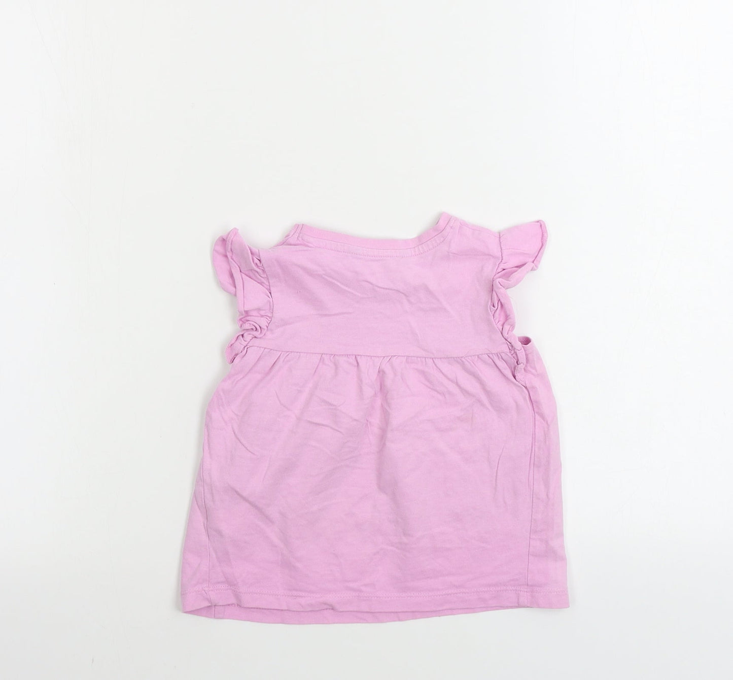George  Girls Pink   Basic T-Shirt Size 2-3 Years