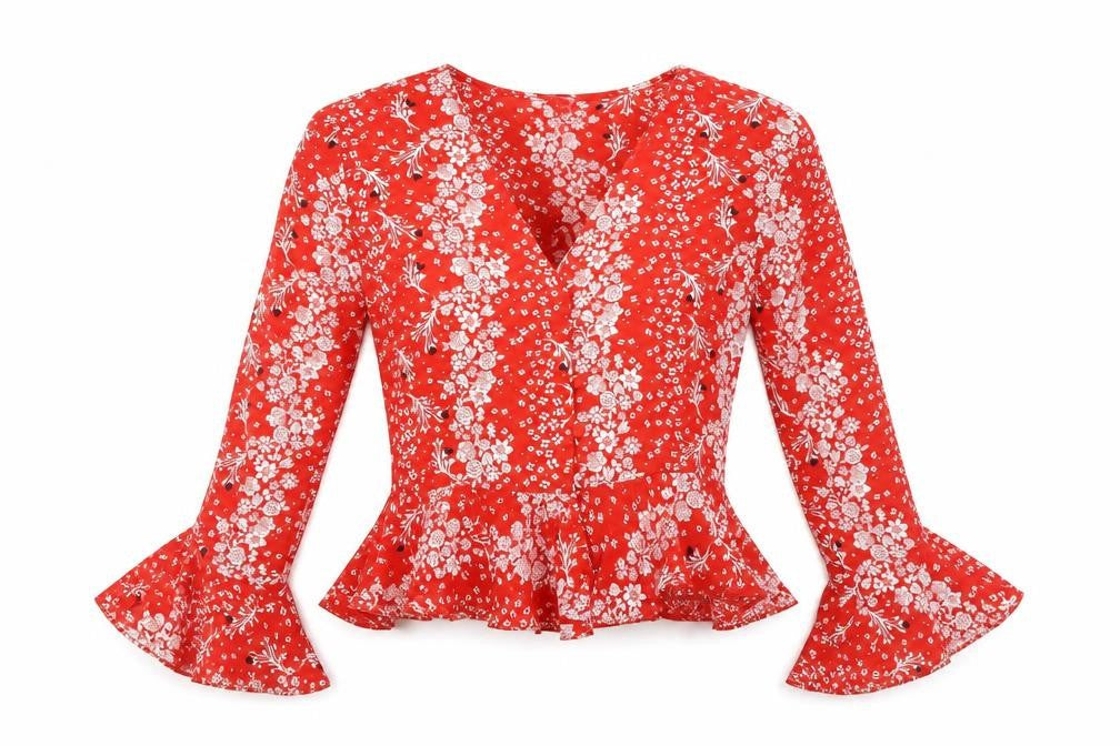 River Island Womens Multicoloured Geometric  Basic Blouse Size 8