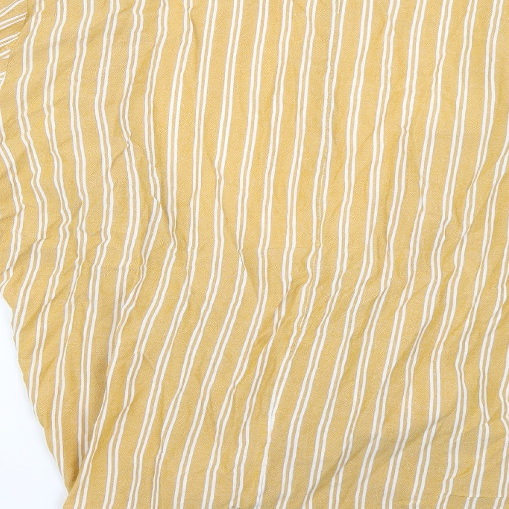 Marks and Spencer Womens Yellow Striped  Basic Blouse Size 22