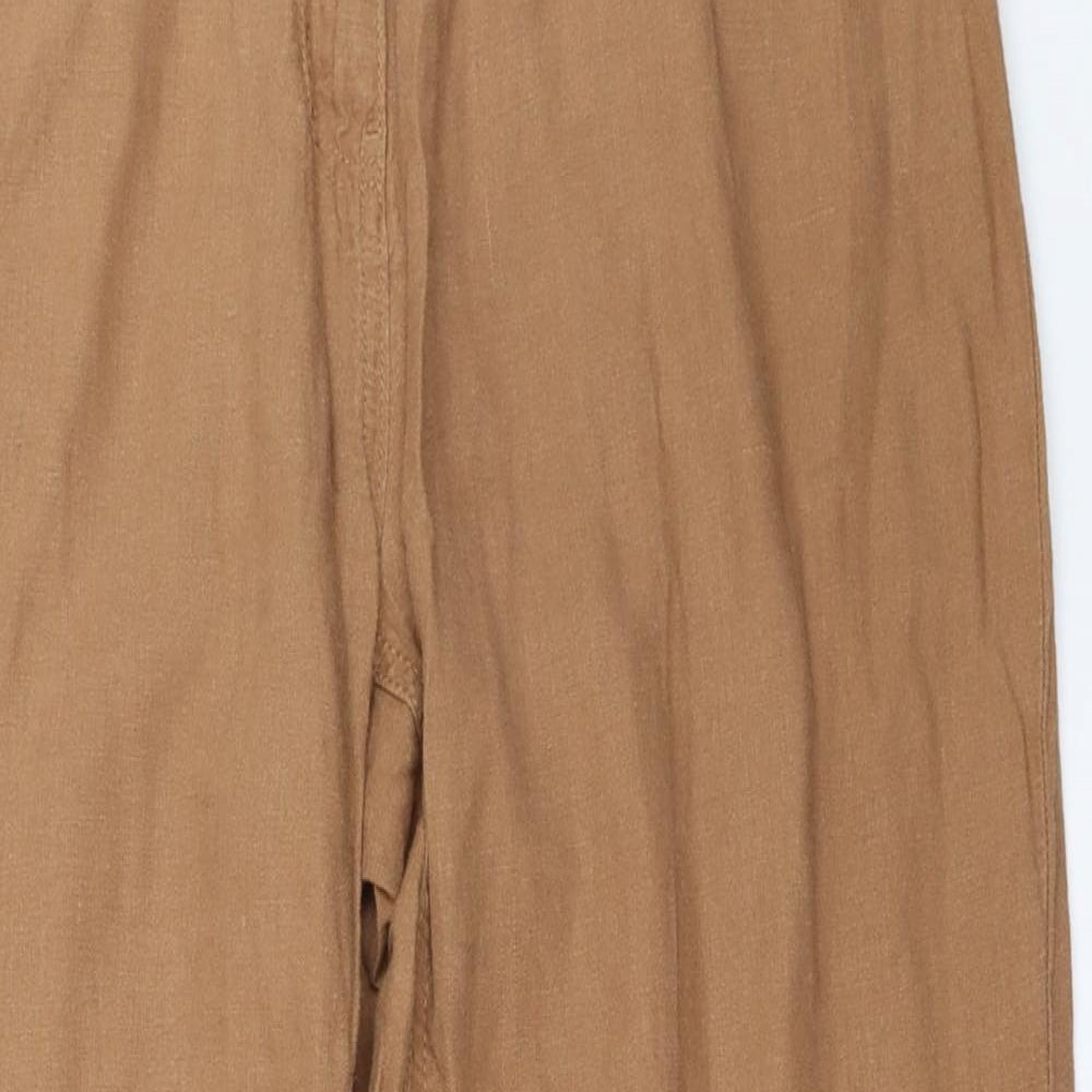 NEXT Womens Brown   Trousers  Size 14 L28 in