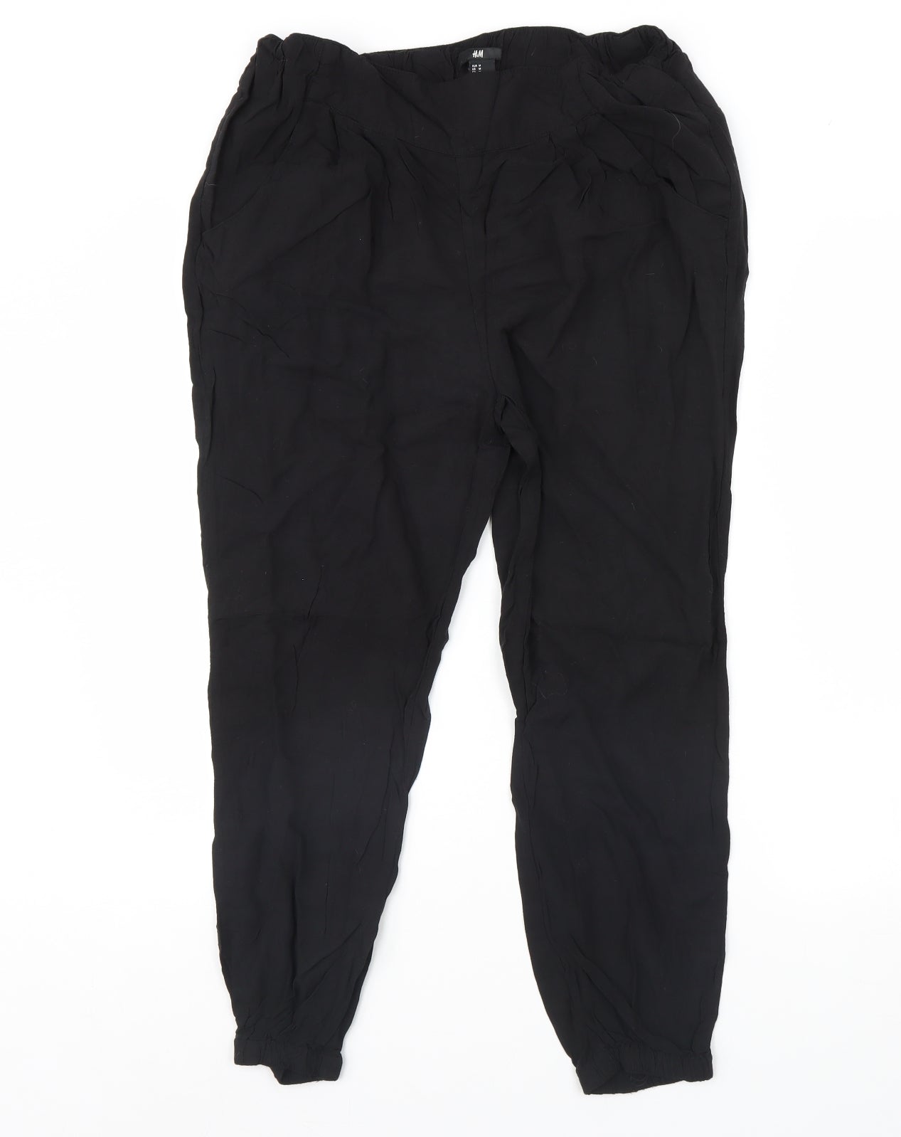 H&M Womens Black   Trousers  Size M L28 in