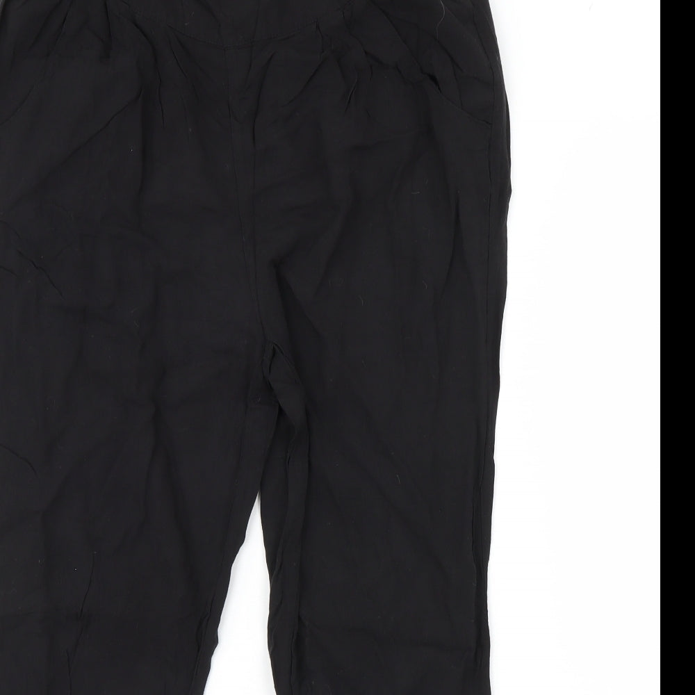 H&M Womens Black   Trousers  Size M L28 in