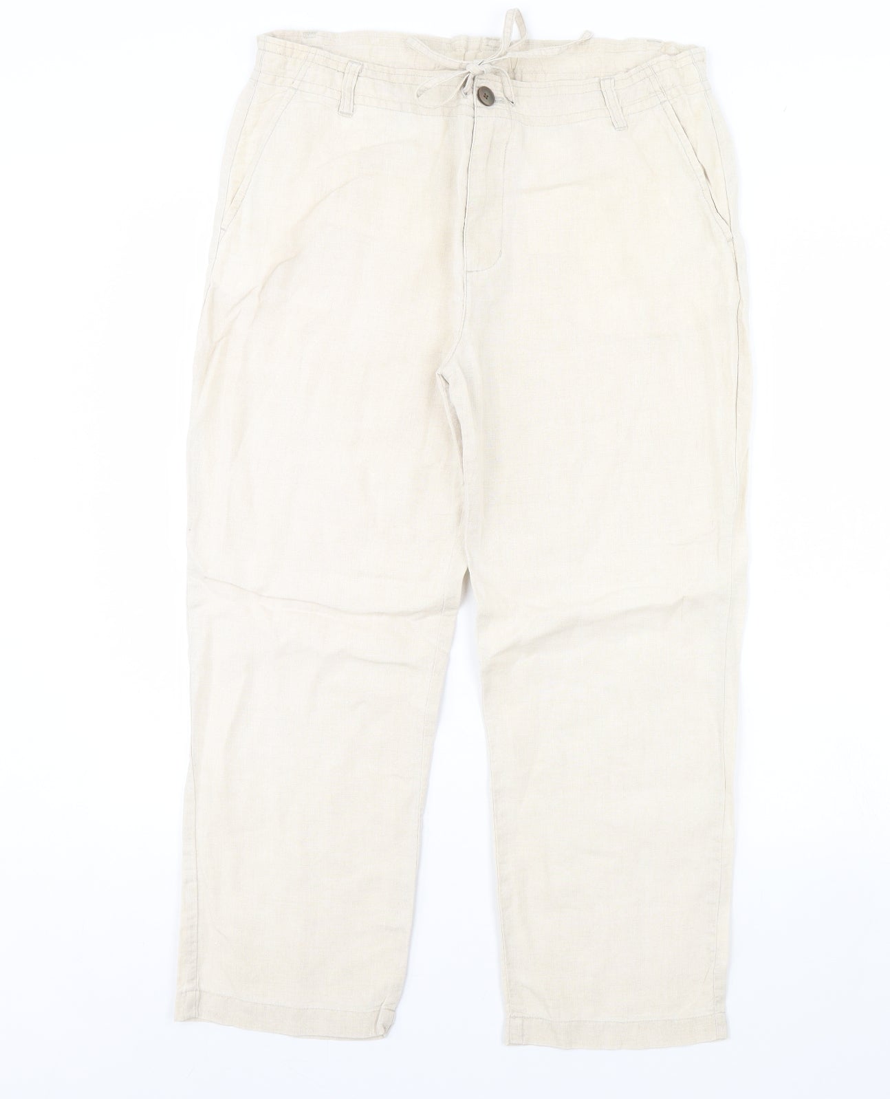 Preworn Womens Beige   Trousers  Size M L29 in